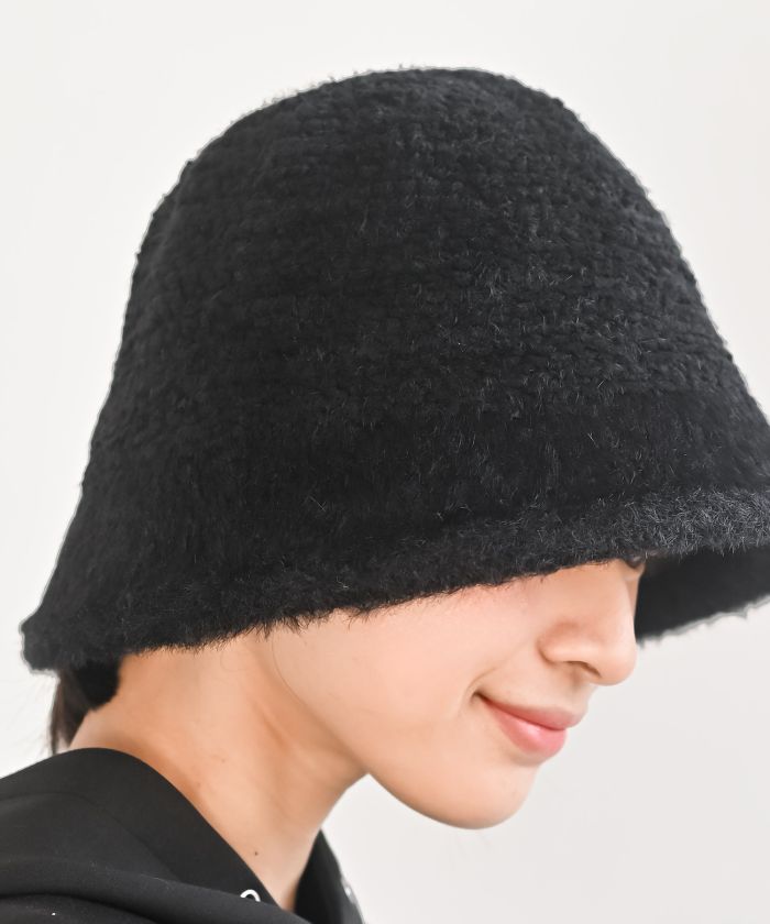 アールピーエス rps 編地切替フェザーHAT （ブラック） ブラック
