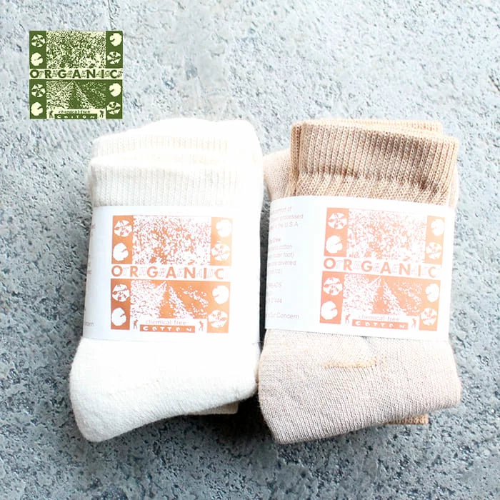 オーガニックスレッズ ORGANIC THREADS 3P SHORT CREW SOCKS （ナチュラル） ナチュラル