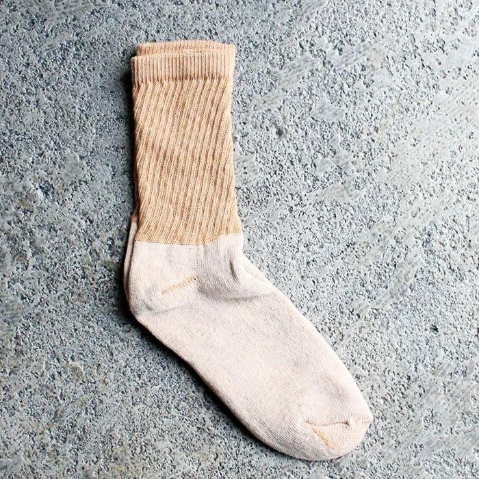 オーガニックスレッズ ORGANIC THREADS 3P REGULAR CREW SOCKS （ブラウン） ブラウン
