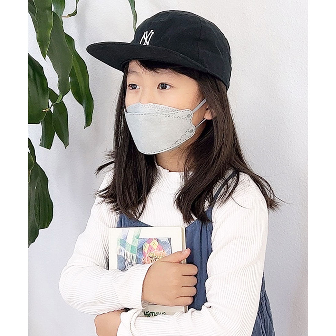 オシャレボ OSYAREVO 【ネット限定】【キッズ】  7枚  JN95不織布カラーマスク【返品不可商品】,グレー