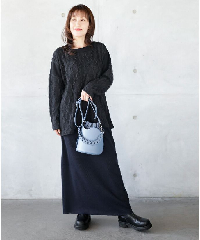 オトナ OTONA ひらひら チュールフリル いつものニットはもっと素敵になる ニットトップス