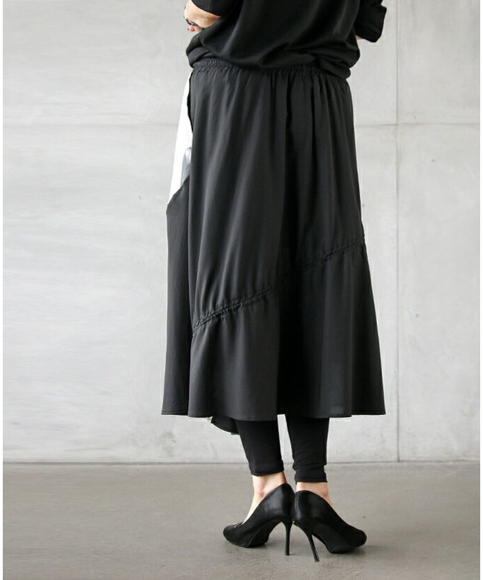 オトナ OTONA 効かせる「染」 変形 ドロストスカート
