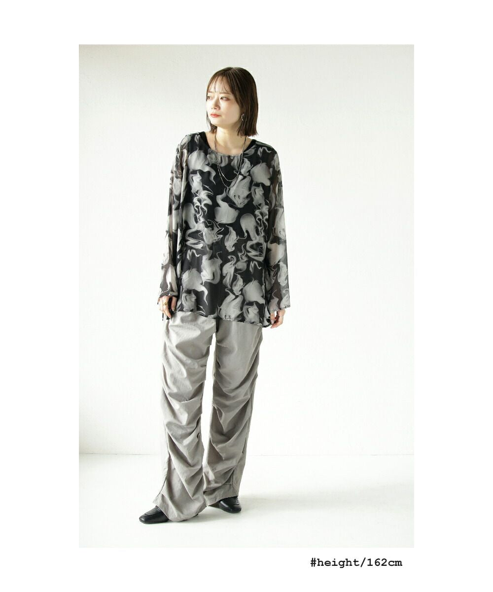 Adult OTONA Marble Sheer Top