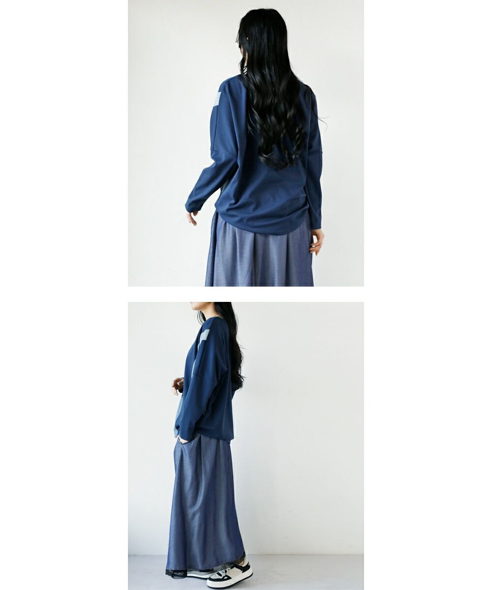 Adult OTONA original simple yet expressive top with a slender silhouette and graceful curved lines.