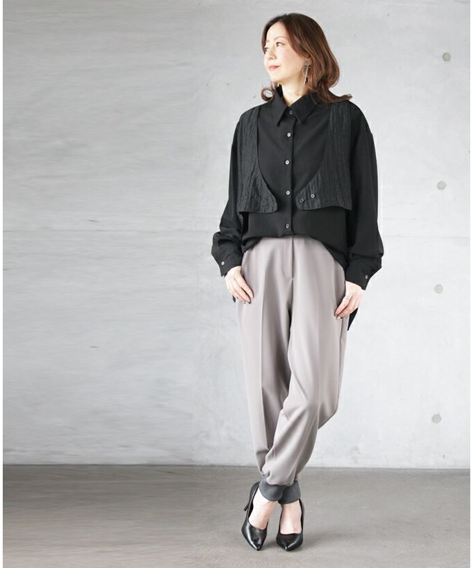 オトナ OTONA シャツにプチベストくっつけました。