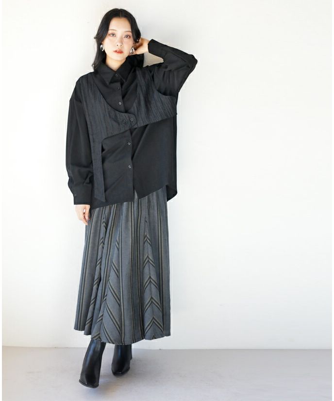 オトナ OTONA シャツにプチベストくっつけました。