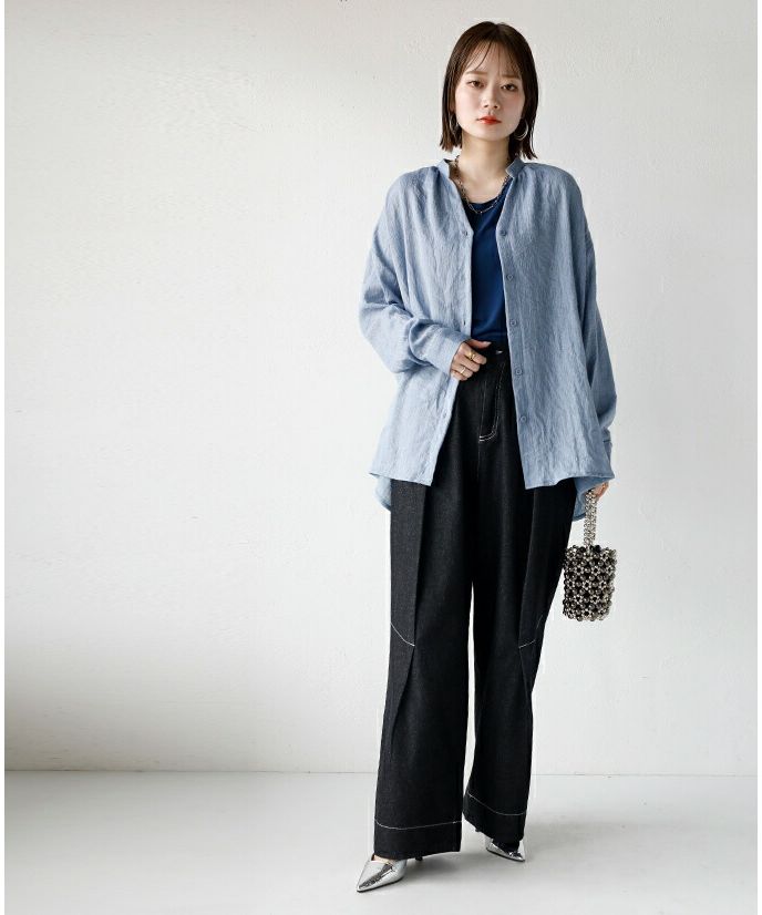 オトナ OTONA ふんわり やさしい風合い 「これさえあれば」の ゆるシャツ