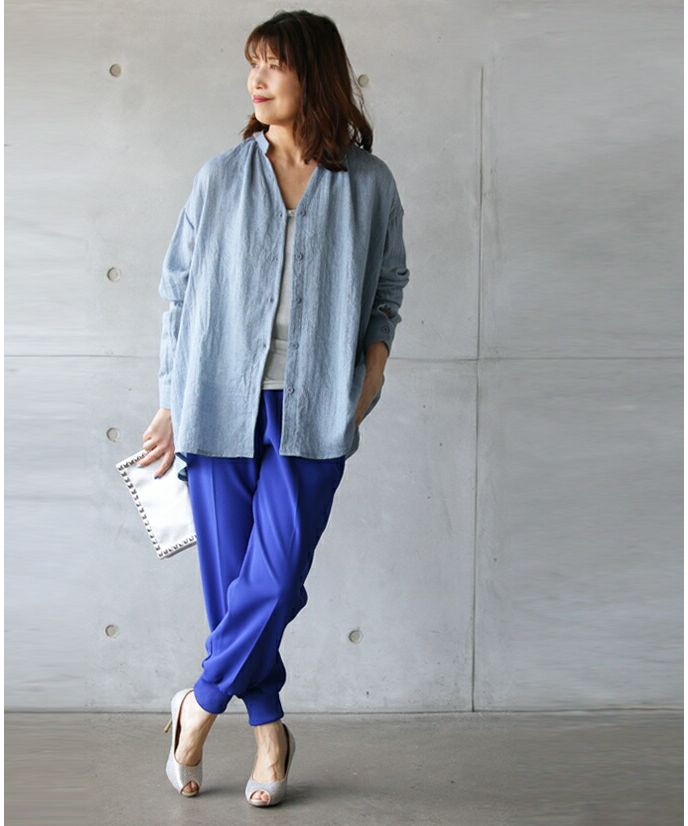 オトナ OTONA ふんわり やさしい風合い 「これさえあれば」の ゆるシャツ