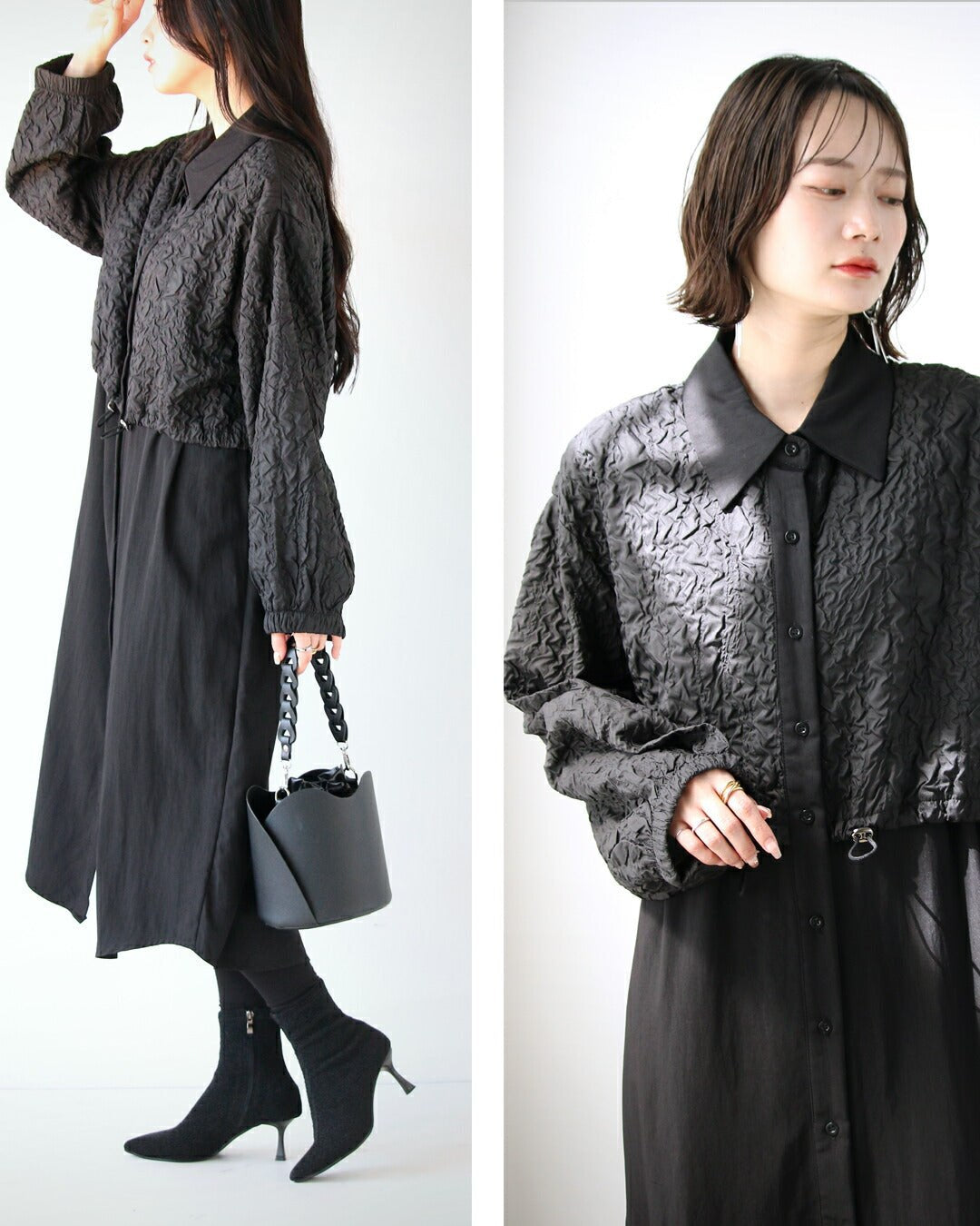 Adult OTONA Poko Poko The texture captivates the heart Dress