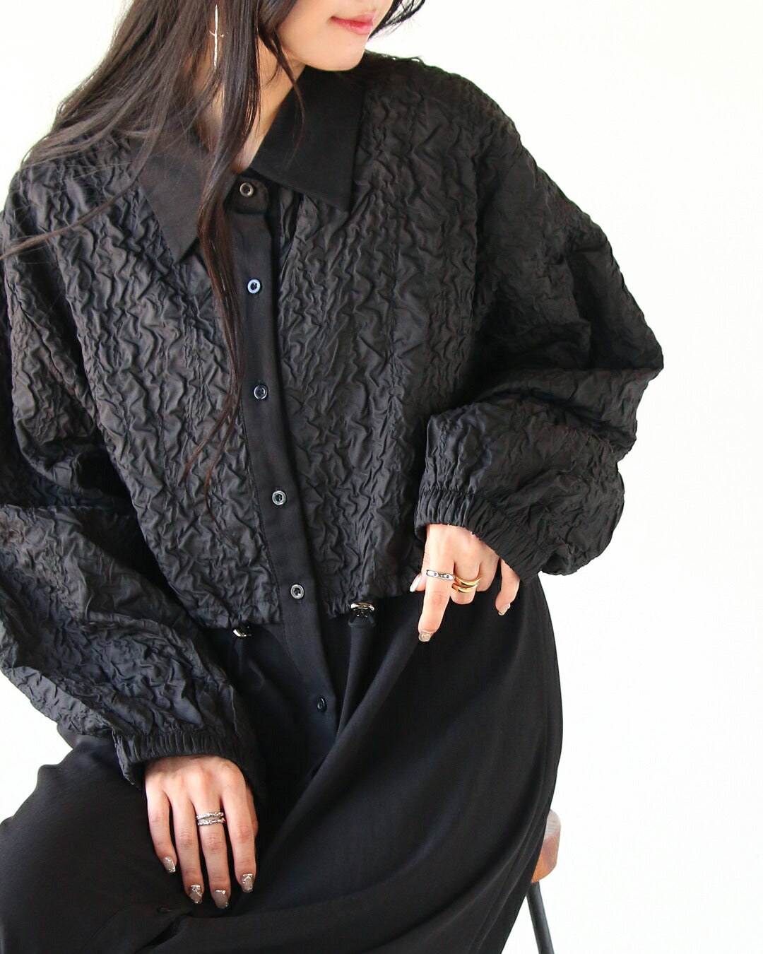 Adult OTONA Poko Poko The texture captivates the heart Dress