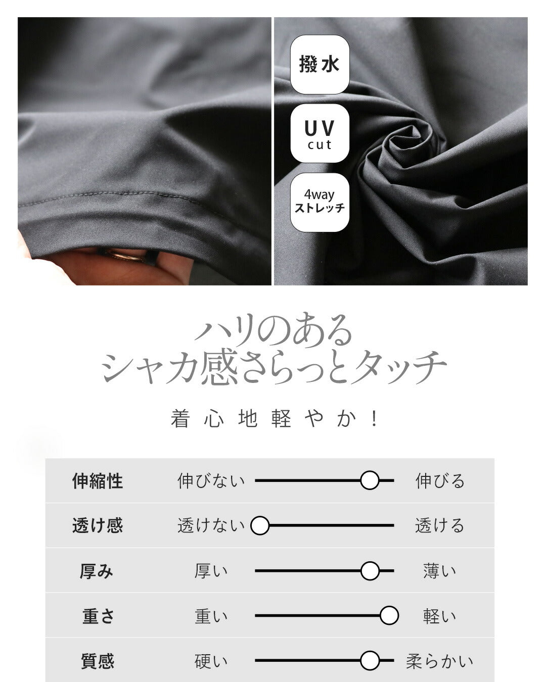 オトナ OTONA 海辺から街まで、万能UVパーカー （ブラック） ブラック