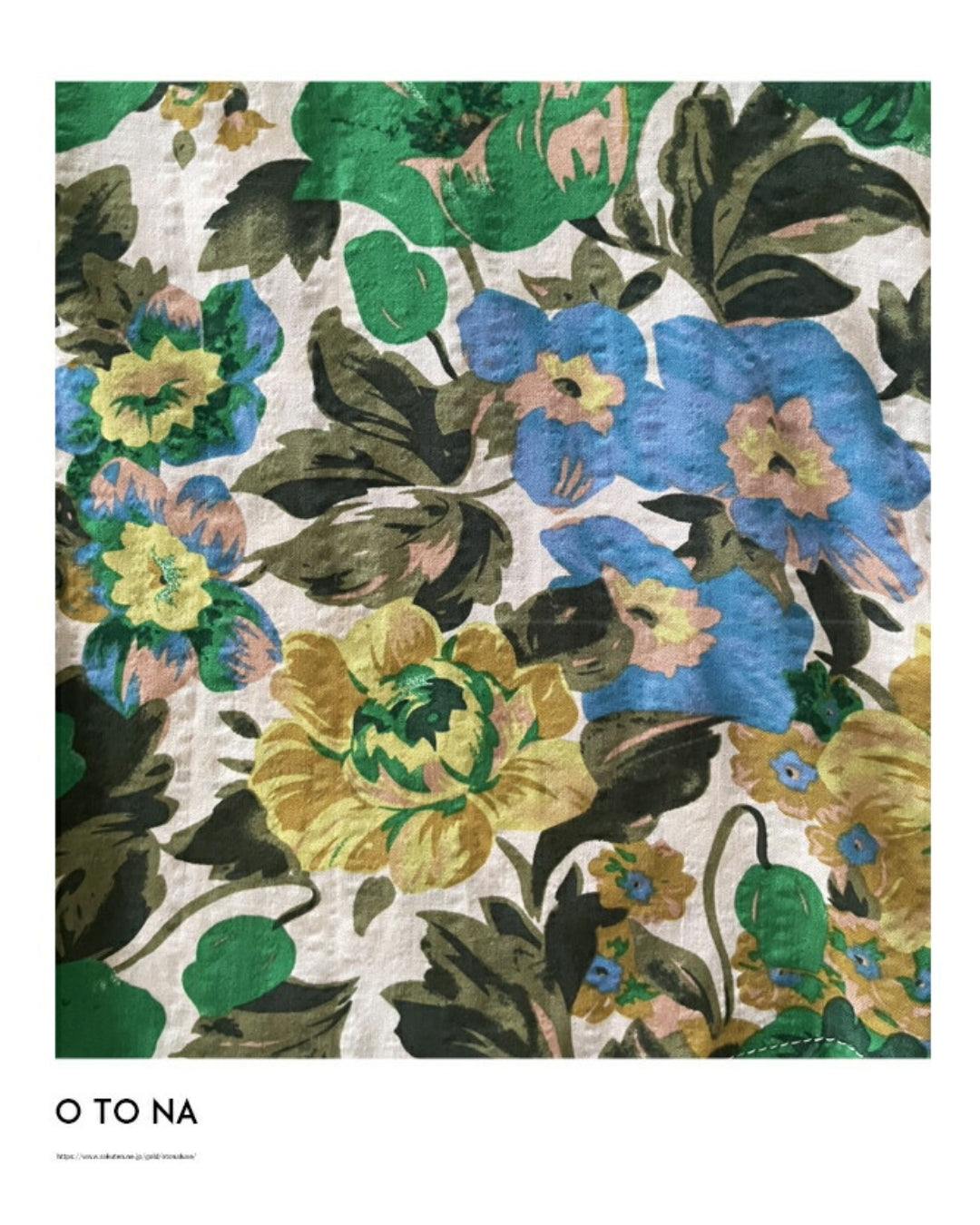 オトナ OTONA 大胆柄を纏う 華やかに彩るグリーンフラワーシャツ （グリーン） グリーン