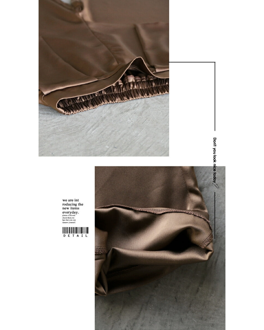 オトナ OTONA 大人の品格 ツヤパンツ （ブラウン） ブラウン