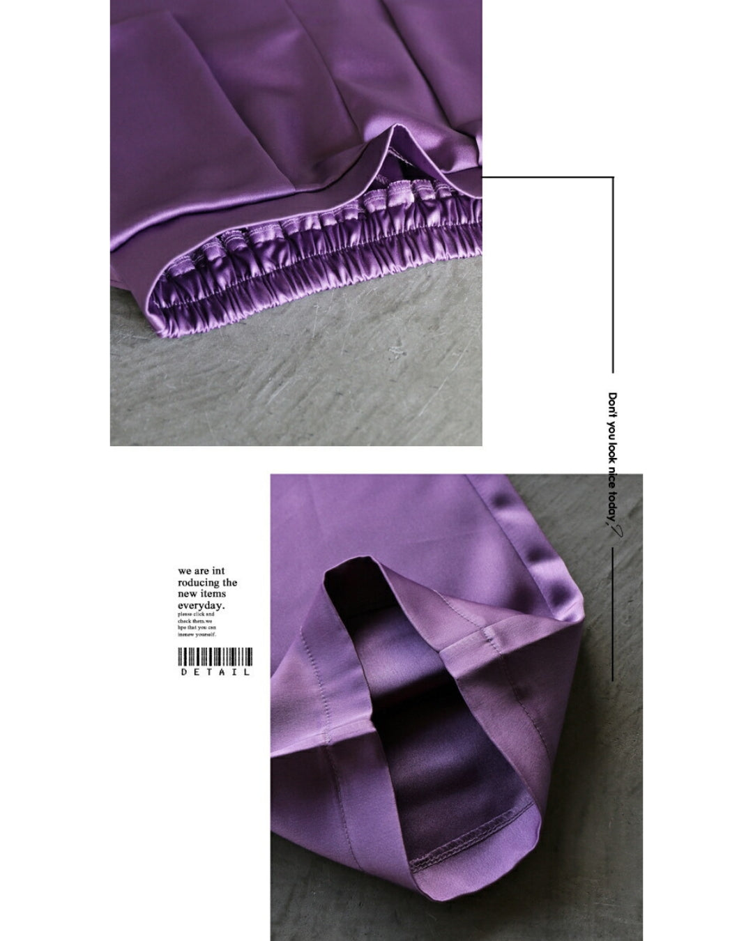 オトナ OTONA 大人の品格 ツヤパンツ （パープル） パープル