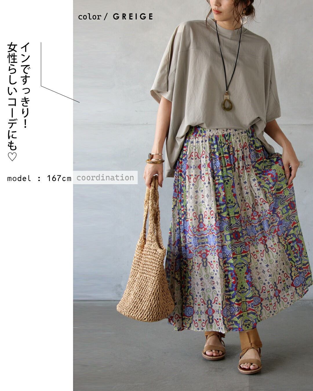 オトナ OTONA クールタッチで涼しい！着るだけこなれる万能ドルマントップス （グレージュ） グレージュ