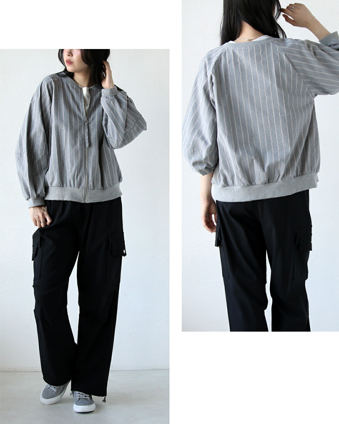 オトナ OTONA 軽やかリネンでこなれる“ちょっと羽織りたい”ときのちょい足し万能ブルゾン （グレー） グレー