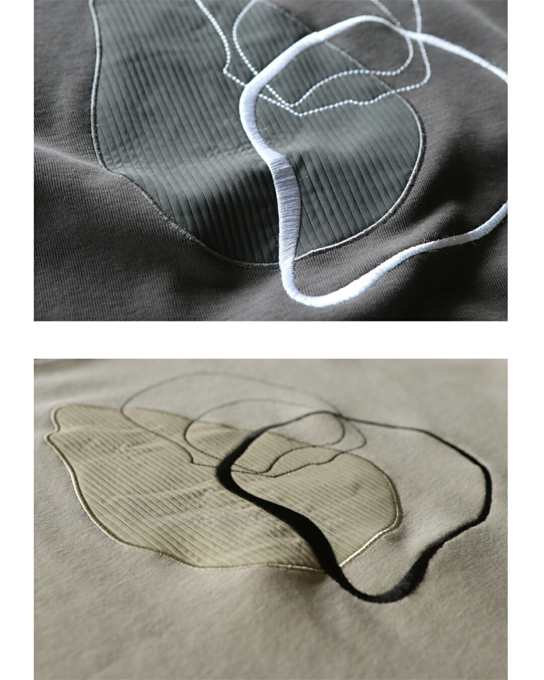 オトナ OTONA 遊び心と抜け感をプラスするゆるっとアート刺繍トップス （ベージュ） ベージュ