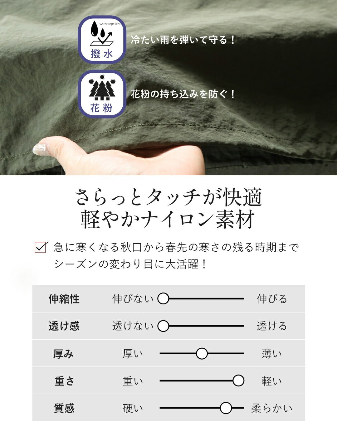 オトナ OTONA ラクに羽織ってこなれ見え 軽量×ゆったり高機能万能アウター （カーキ） カーキ