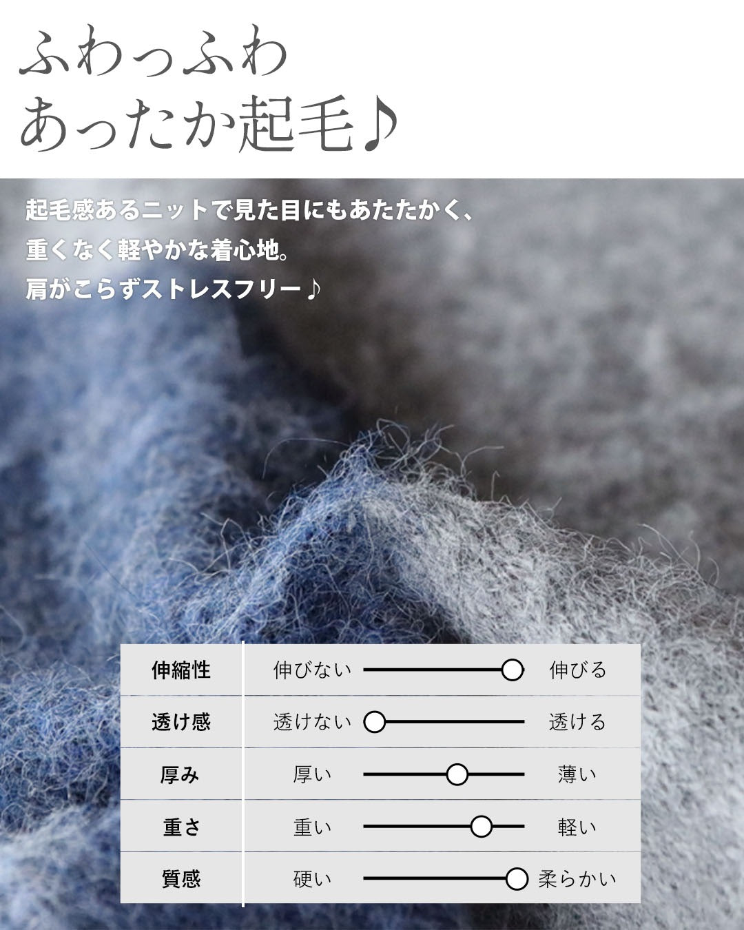 オトナ OTONA 着るだけで映える ゆるっとふんわり配色ニット （ブルー） ブルー
