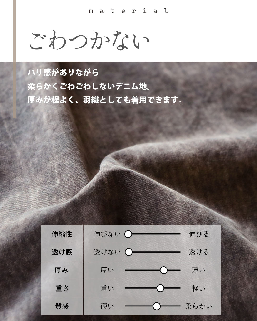 オトナ OTONA ヴィンテージの余裕。抜け感ゆるデニムシャツ （ブラウン） ブラウン