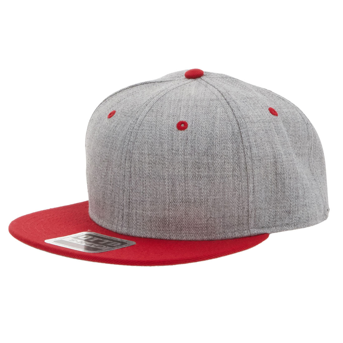 オット キャップ OTTO CAP #1054 Heather Wool Blend Twill Flat Visor （4.RD(つば)xHGY） 4.RD(つば)xHGY
