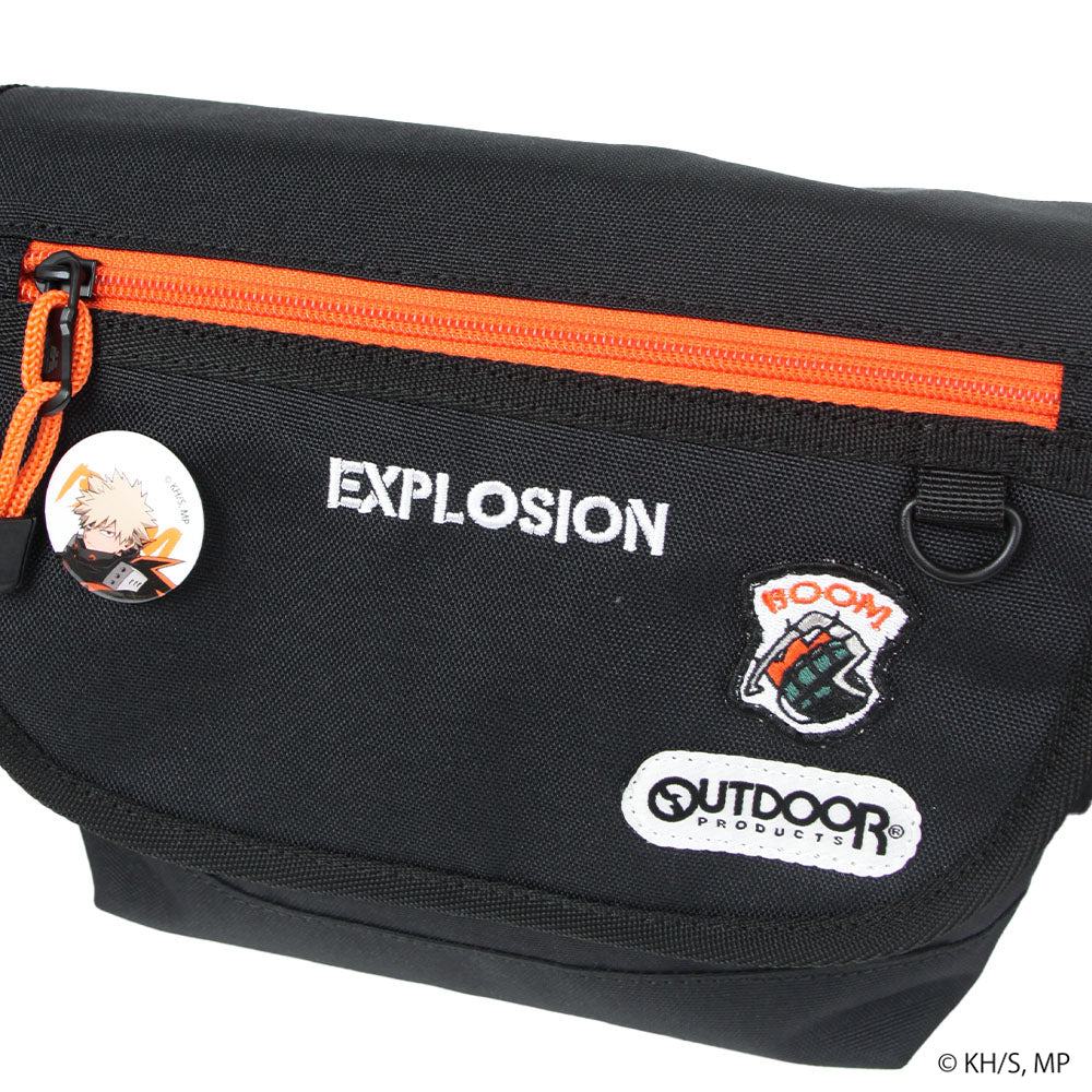 アウトドアプロダクツ OUTDOOR PRODUCTS 【僕のヒーローアカデミア×OUTDOOR PRODUCTS】缶バッチ付きフラップショルダー （グレー（死柄木弔）） グレー（死柄木弔）