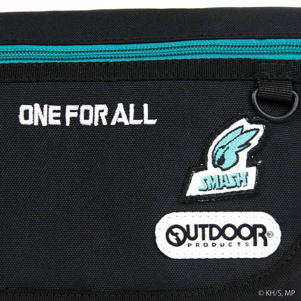 アウトドアプロダクツ OUTDOOR PRODUCTS 【僕のヒーローアカデミア×OUTDOOR PRODUCTS】缶バッチ付きフラップショルダー （グレー（死柄木弔）） グレー（死柄木弔）