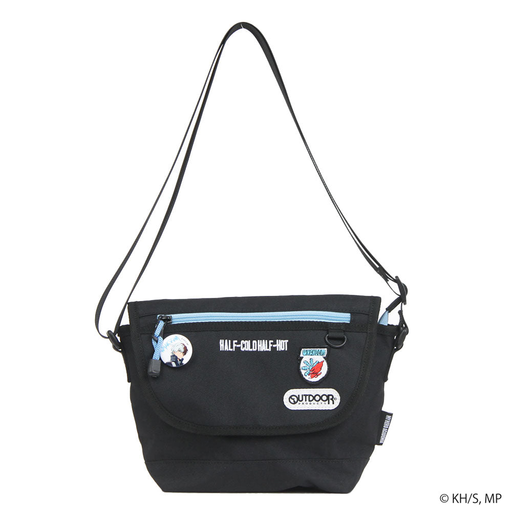 アウトドアプロダクツ OUTDOOR PRODUCTS 【僕のヒーローアカデミア×OUTDOOR PRODUCTS】缶バッチ付きフラップショルダー （スカイ（轟焦凍）） スカイ（轟焦凍）