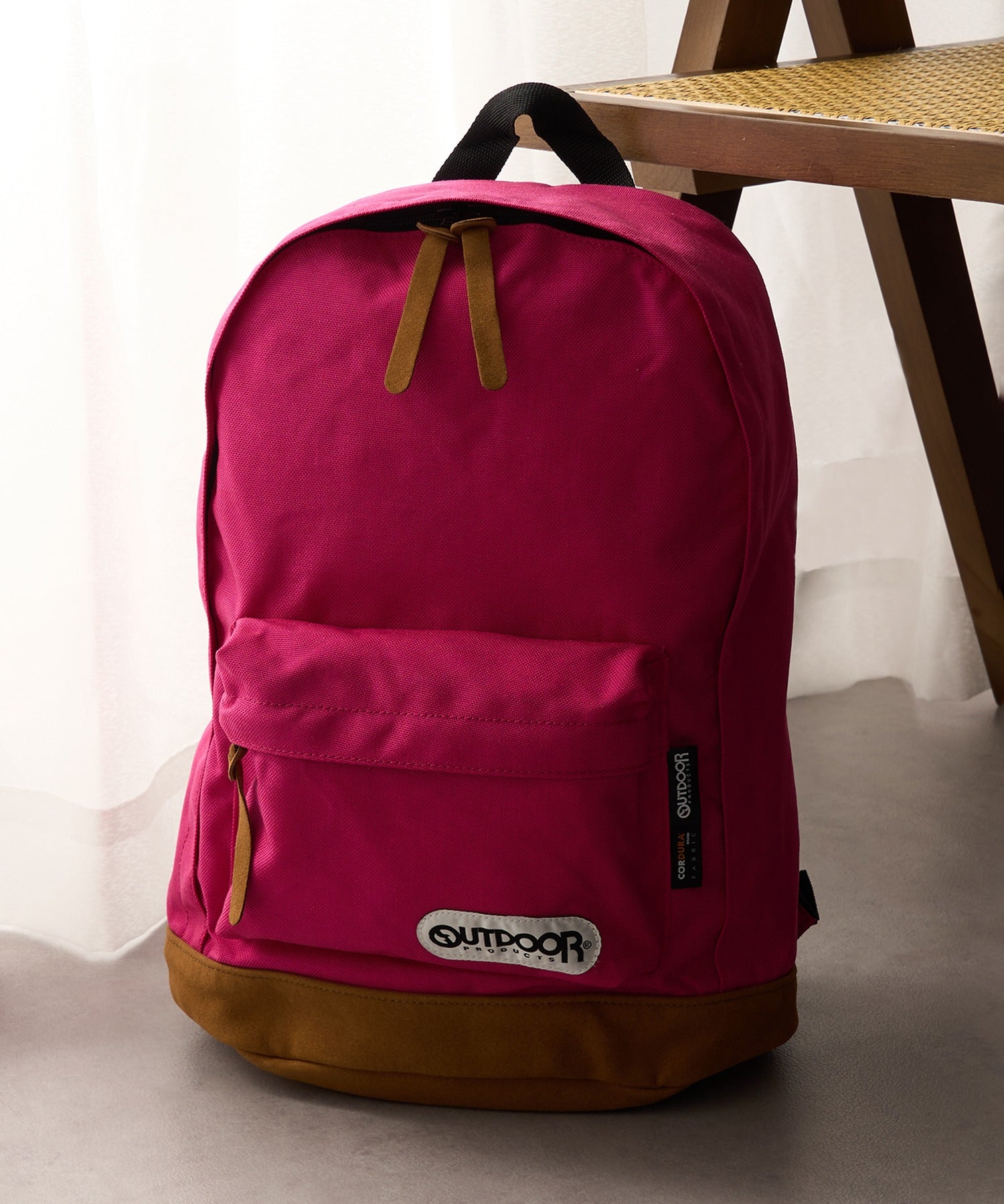 アウトドアプロダクツ OUTDOOR PRODUCTS 【OUTDOOR PRODUCTS】アウトドアプロダクツ 4052EXPT ボトムレザー デイパック リュックサック （ピンク） ピンク