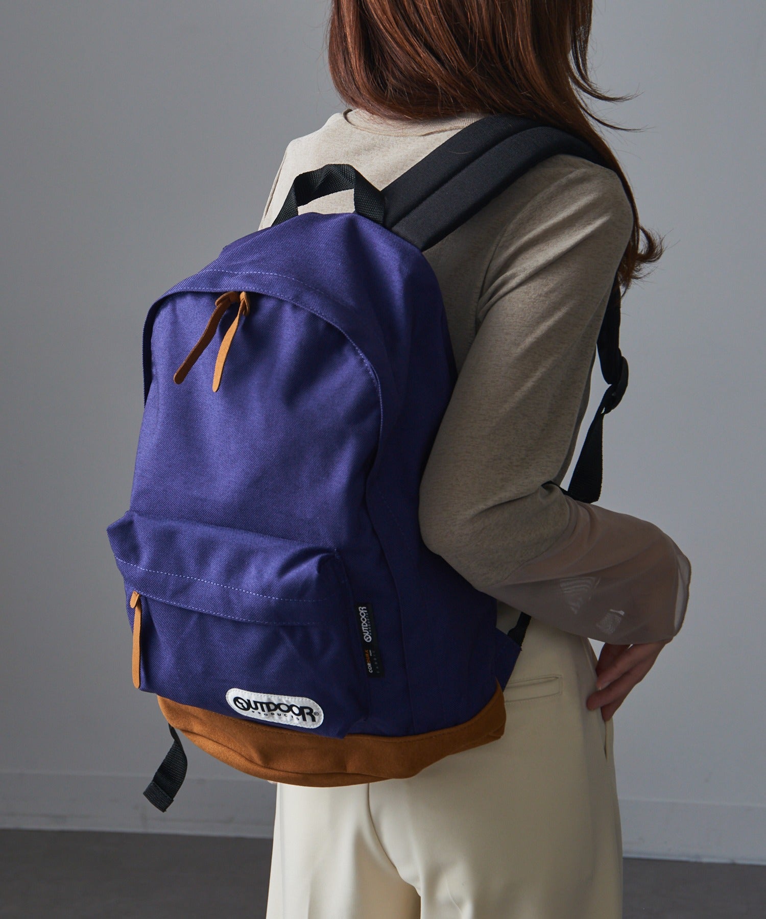 アウトドアプロダクツ OUTDOOR PRODUCTS 【OUTDOOR PRODUCTS】アウトドアプロダクツ 4052EXPT ボトムレザー デイパック リュックサック （パープル） パープル