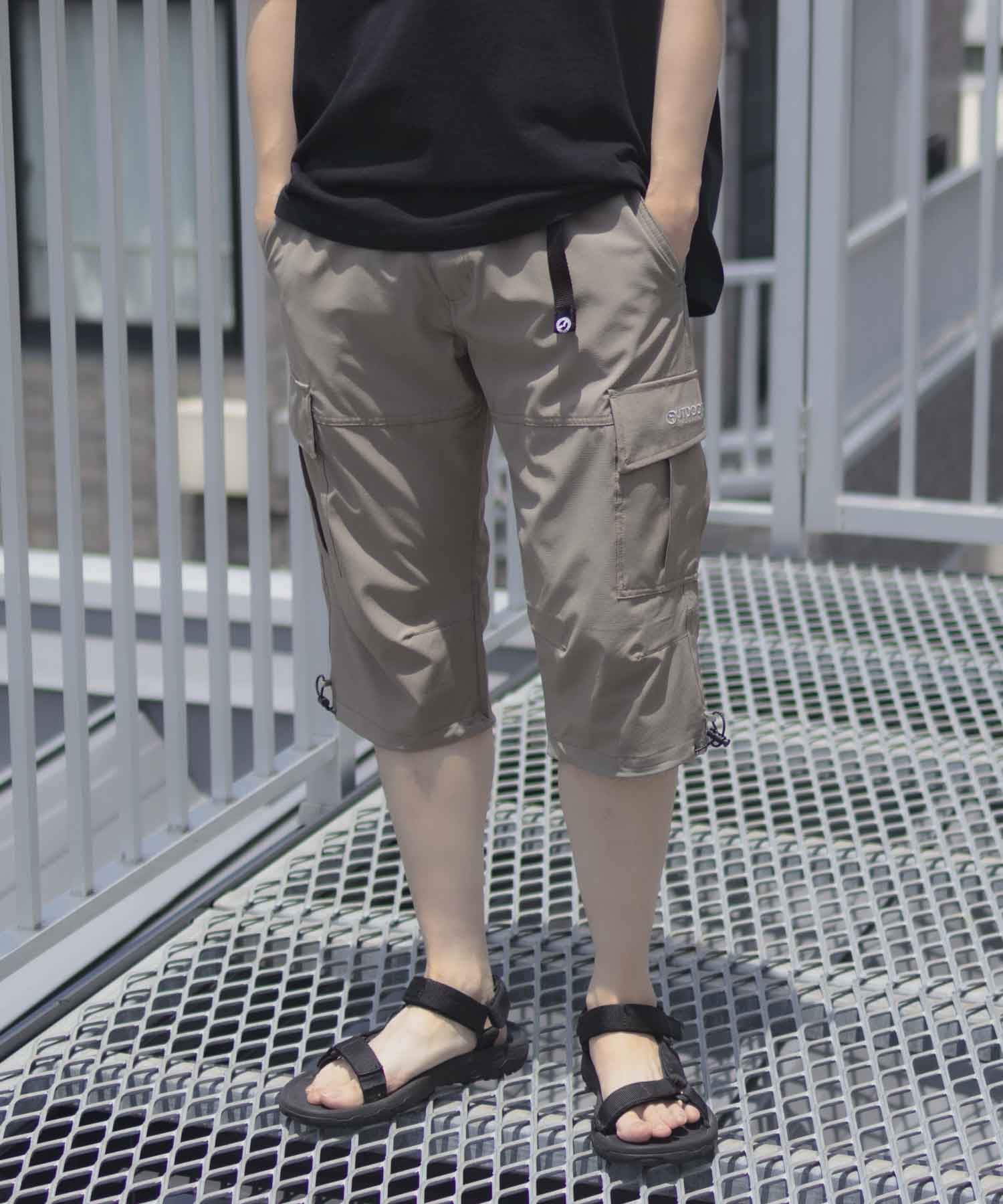 アウトドアプロダクツ OUTDOOR PRODUCTS ポリリップストレッチカーゴクロップドパンツ （ベージュ） ベージュ