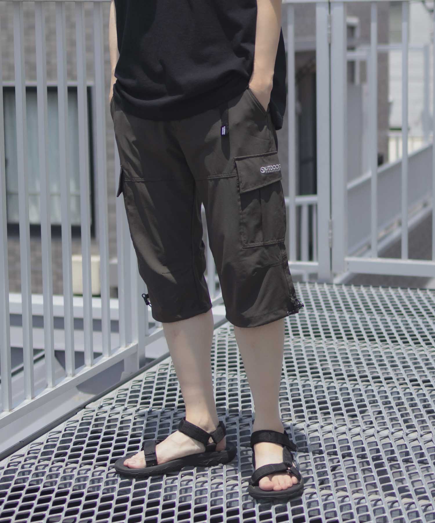 アウトドアプロダクツ OUTDOOR PRODUCTS ポリリップストレッチカーゴクロップドパンツ （ベージュ） ベージュ