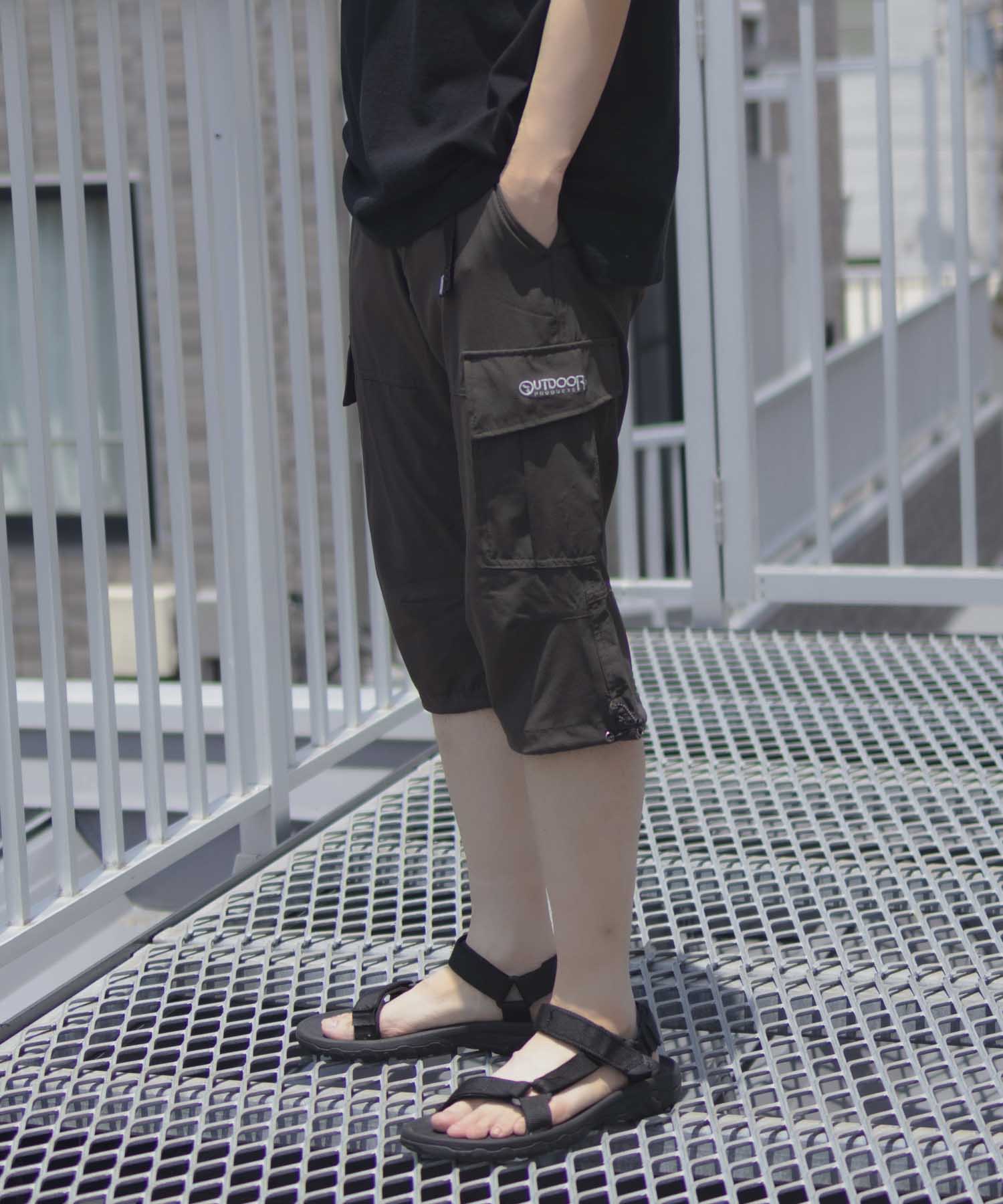 アウトドアプロダクツ OUTDOOR PRODUCTS ポリリップストレッチカーゴクロップドパンツ （ベージュ） ベージュ