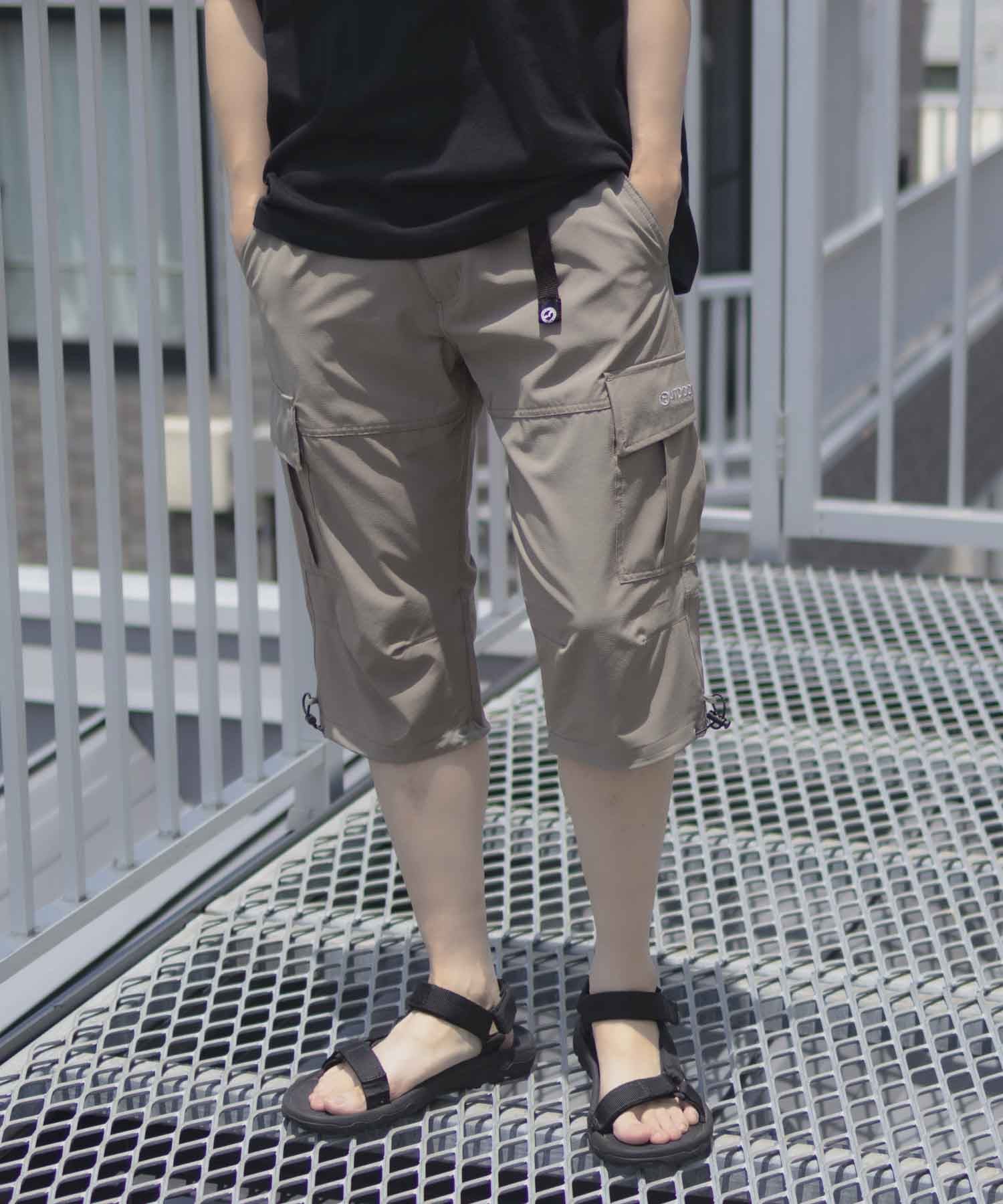 アウトドアプロダクツ OUTDOOR PRODUCTS ポリリップストレッチカーゴクロップドパンツ （ベージュ） ベージュ