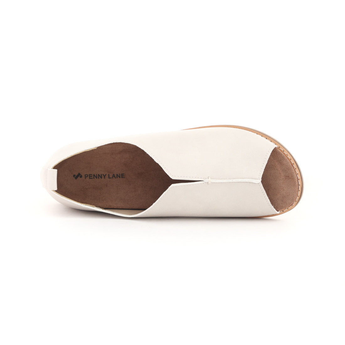 PENNY LANE women's sandals V-cut open-toe slip-on 1542 flat