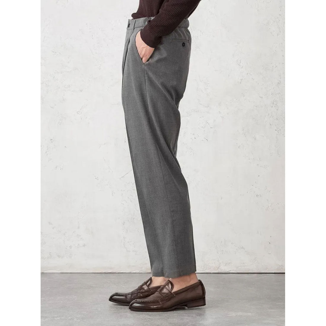 パーフェクトスーツファクトリー Perfect Suit FActory 【サイズフリー】WEB限定 スラックス TOKYO RUN グレンチェック （C．グレー） C．グレー