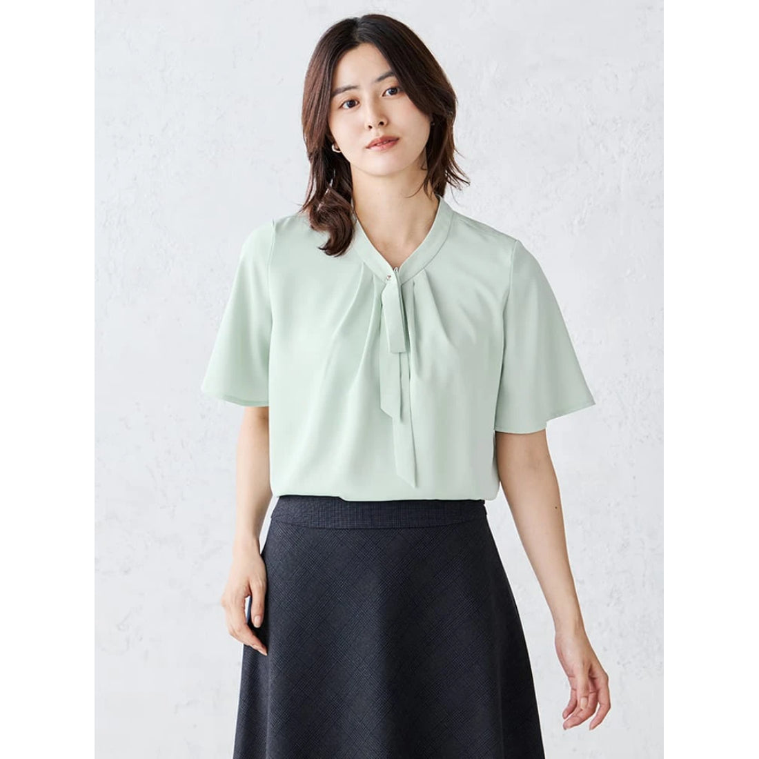 パーフェクトスーツファクトリー Perfect Suit FActory ＜ひんやり接触冷感＞リボンタイ （L.グリーン） L.グリーン