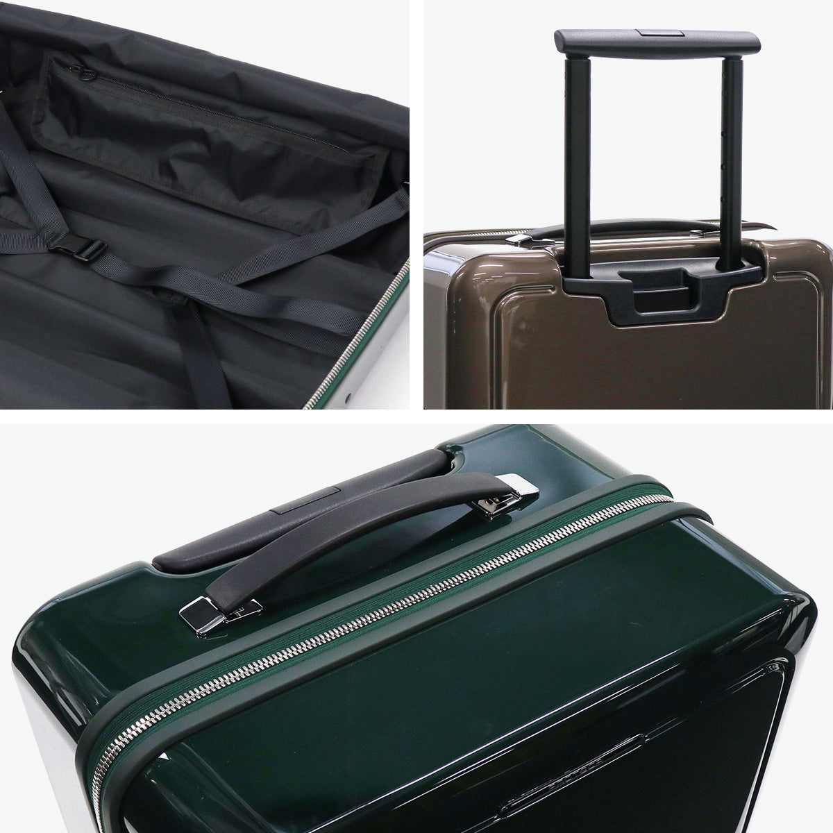 プロテカ Proteca 正規品10年保証 スーツケース Sサイズ ブランド 軽量 静音 ストッパー付き TSAロック ジップ ファスナータイプ 日本製 4泊 5泊 41L J5 Collection シスイ 03551 （織部(オリーブ)） 織部(オリーブ)
