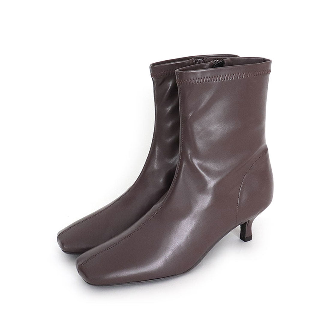 Square-Toe Mid-Length Boots