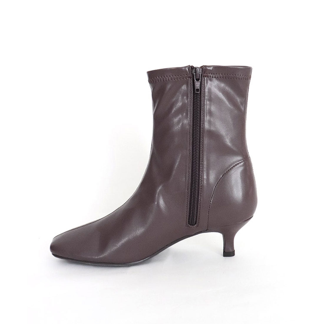Square-Toe Mid-Length Boots