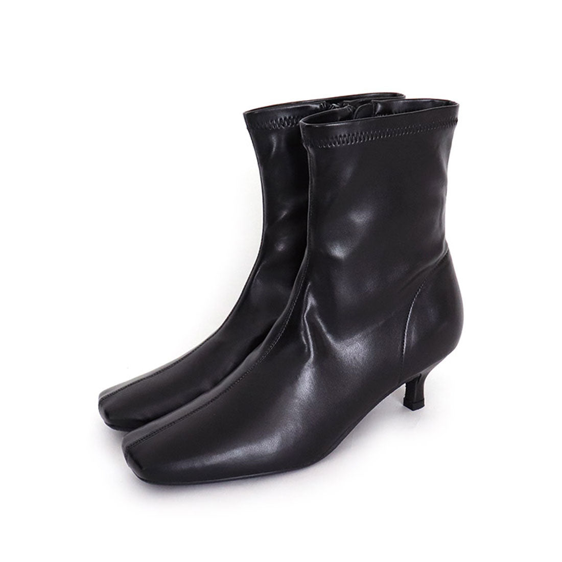 Square-Toe Mid-Length Boots
