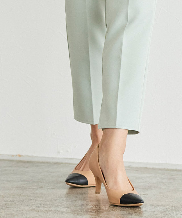 マーベラス バイ ピエロ marvelous by Pierrot ポインテッドトゥ配色パンプス