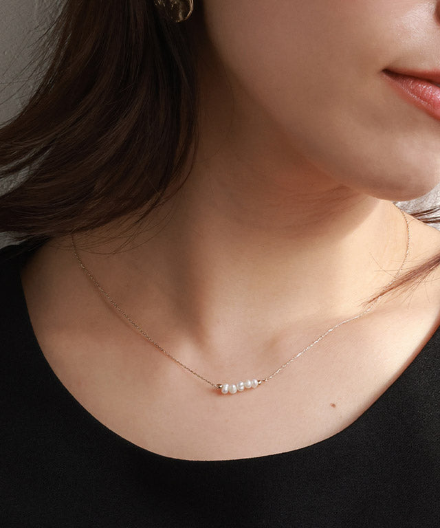 マーベラス バイ ピエロ marvelous by Pierrot 淡水パールライナーネックレス （ゴールド） ゴールド