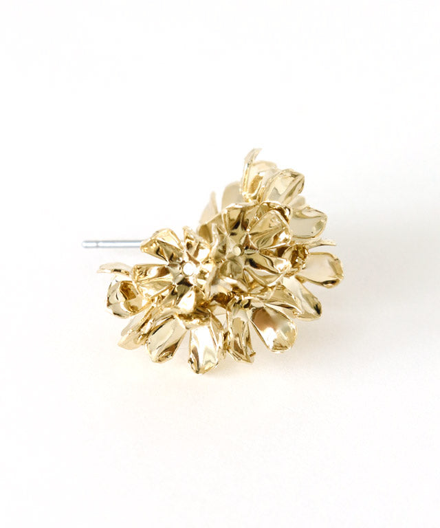 Marvelous by Pierrot Flower Hoop Earrings
