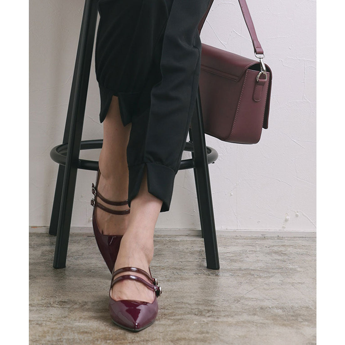 Marvelous by Pierrot Double Strap Flat Shoes