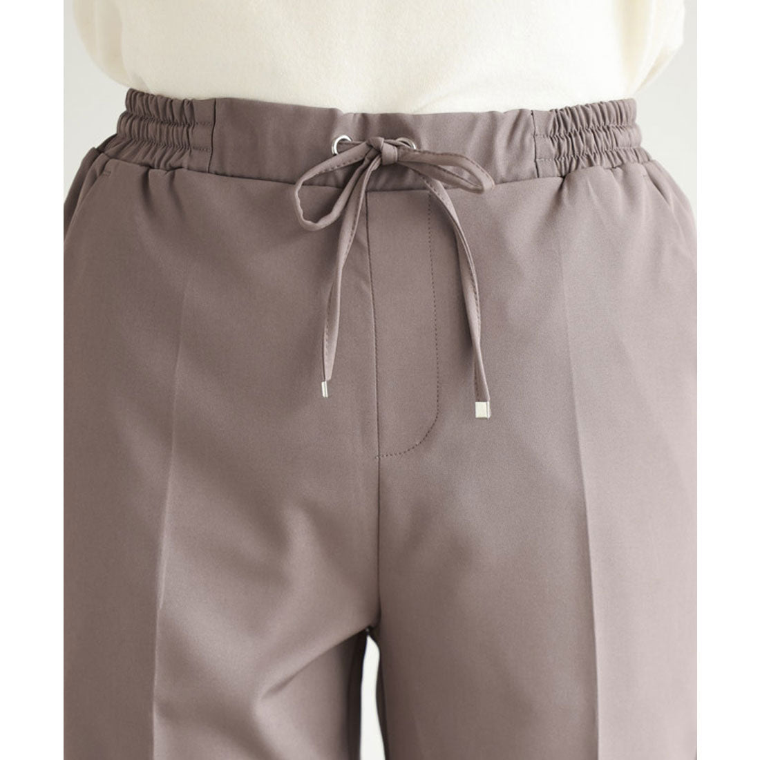 マーベラス バイ ピエロ marvelous by Pierrot  【低身長向け】ストレッチテーパードイージーパンツ