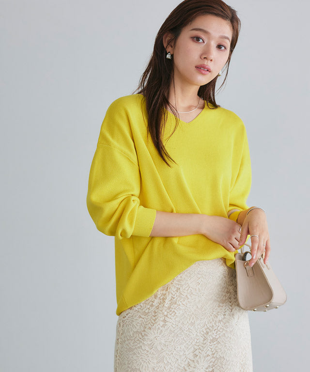 Selectable Neck Multi-functional Knit Pullover [Boat Neck]