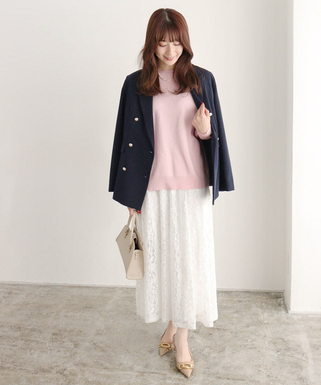 Selectable Neck Multi-functional Knit Pullover [Boat Neck]