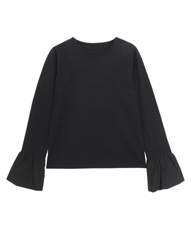 Balloon Cuff Cut Pullover
