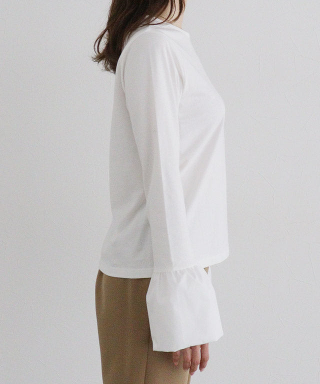 Balloon Cuff Cut Pullover